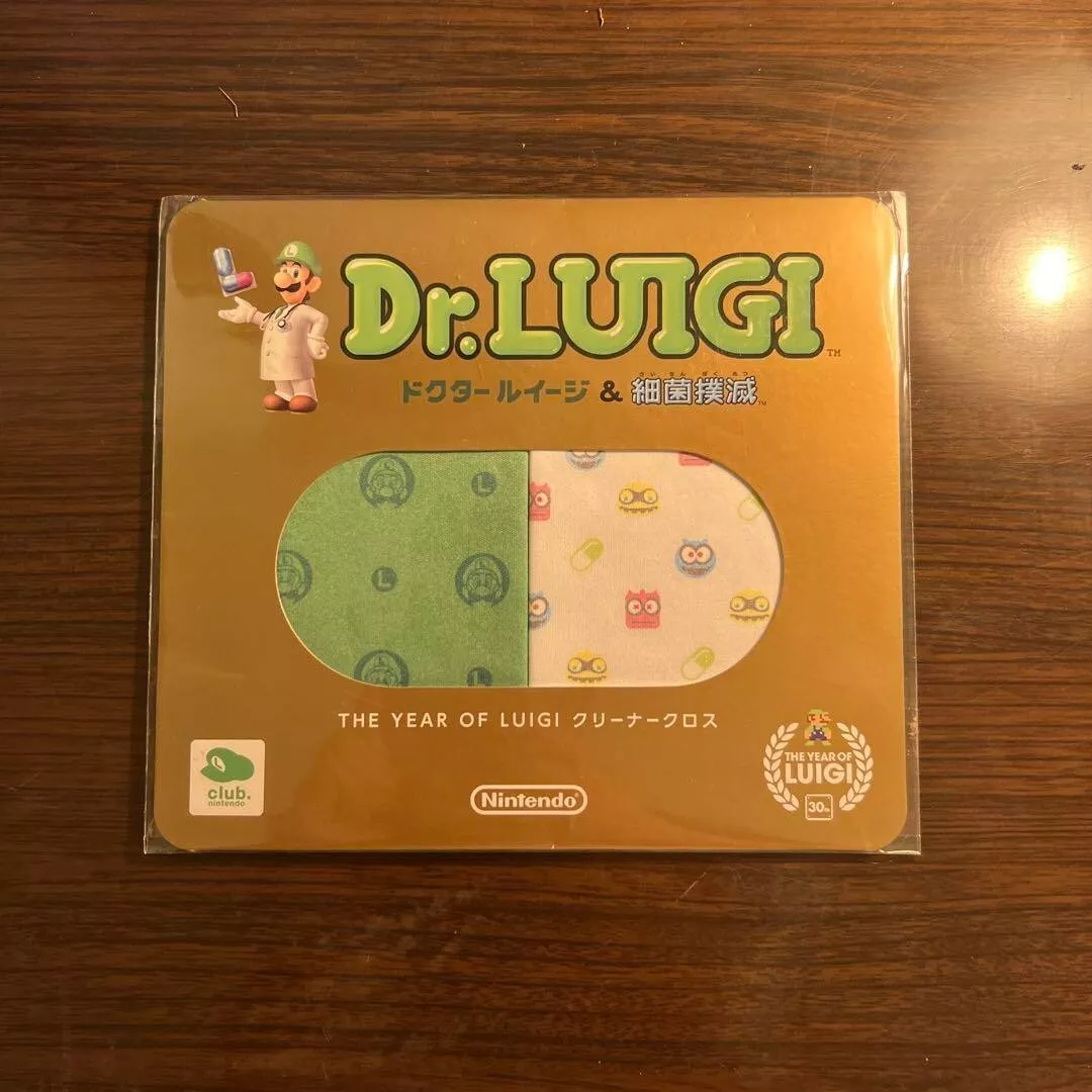 Club Nintendo Dr.LUIGI Cleaner Cloth 2 set Original japan Limited