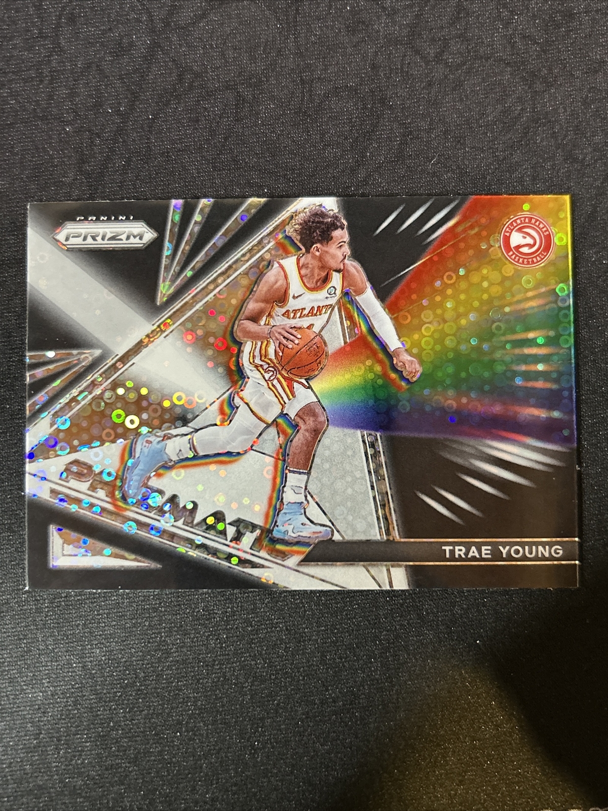 2021-22 Panini Prizm NBA Basketball #17 Trae Young Atlanta Hawks Prizmatic Disco