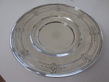 Vintage Sterling Silver Serving Tray....Monogram