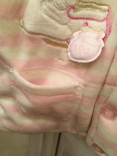 iDo Baby Girl Pale Pink & Cream Soft Furry Winter Jacket / Coat Age 9-12 Months - Picture 11 of 12