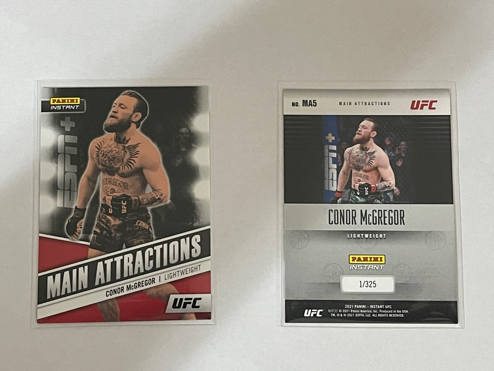 CONOR McGREGOR 2021 Panini Instant UFC Main Attractions 1/325 #MA5