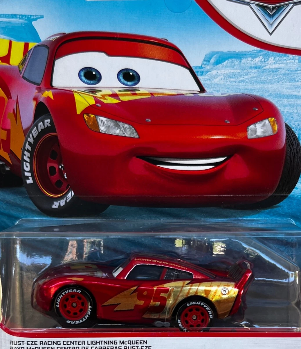 DISNEY PIXAR CARS RUST-EZE RACING CENTER LIGHTNING McQUEEN, NEW