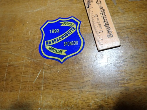MASSACUSETTS  POLICE   DECAL STICKER 1993   bx pc 60
