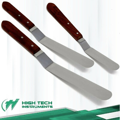 Juego De 3 Espatulas Para Glaseado Profesional De Acero Inoxidable