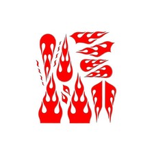 Flame decals for 1/64 scale bodies AFX Tyco Lifelike Autoworld