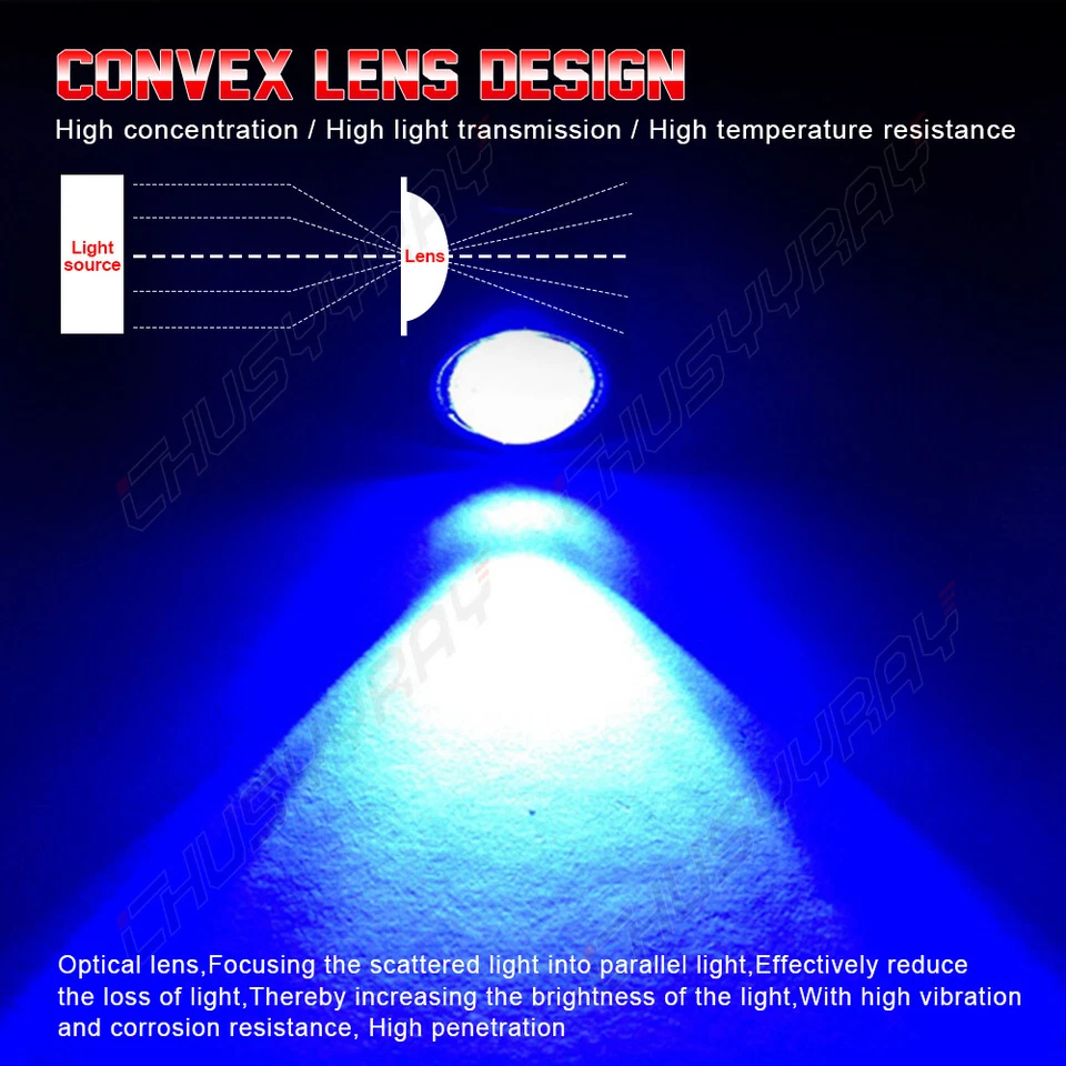 Rejilla de lente azul estilo Raptor 4 luces LED para Honda Odyssey 2005-2010 Foto 2 de 4