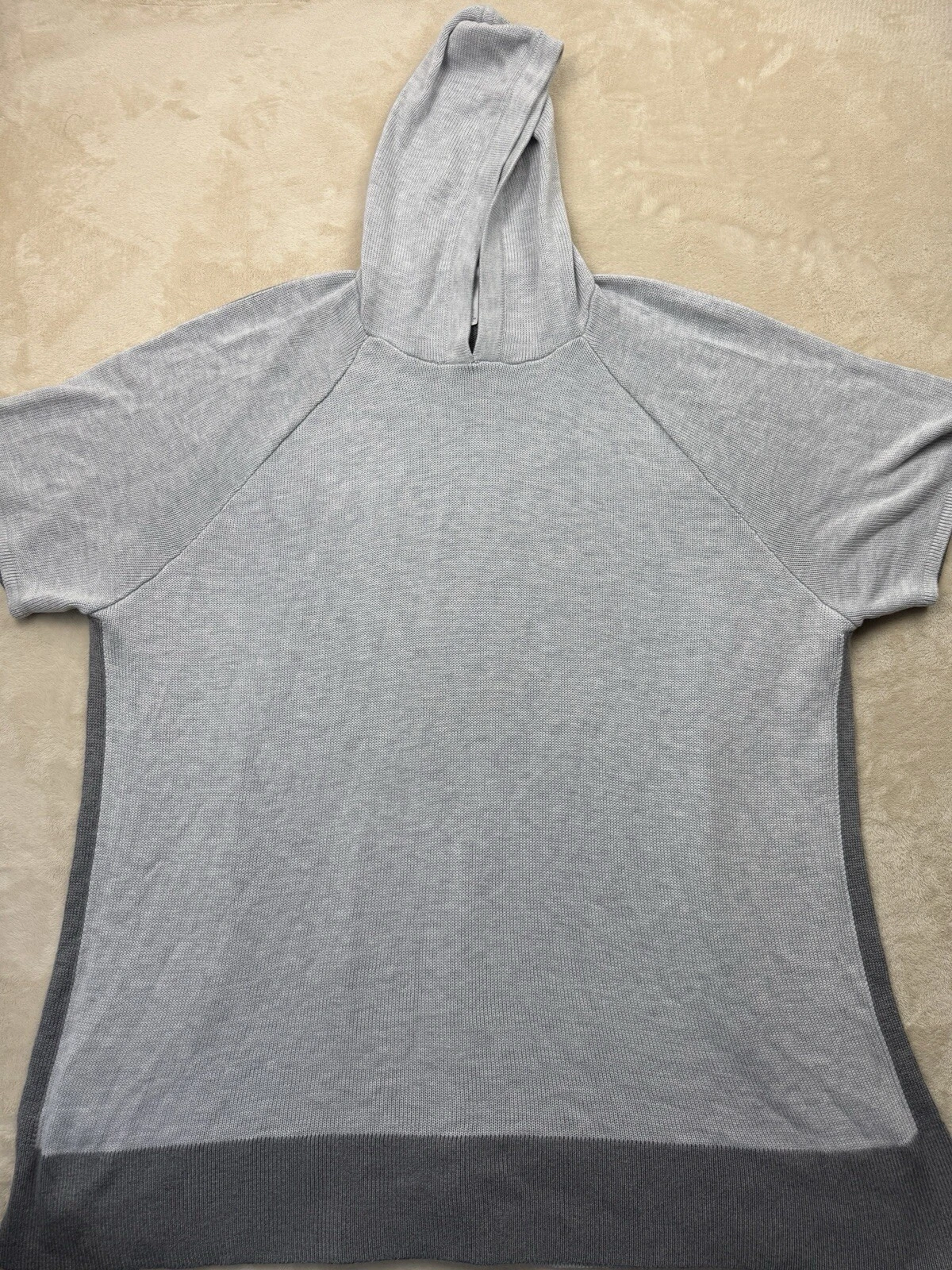 Lululemon Hoodie Womens M/L Opened Up Poncho Casual Knit Heathered Gray