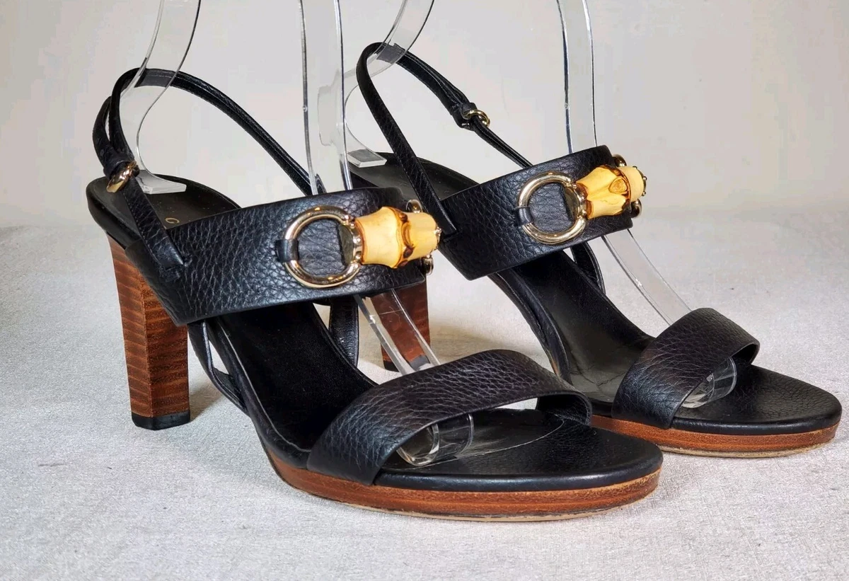 Gucci Black Bamboo In Women's Heels for sale | eBay