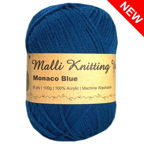 100g Malli Knitting Yarn 8ply Super Soft Acrylic Crochet Craft Wool Balls 8 Ply - Picture 228 of 248
