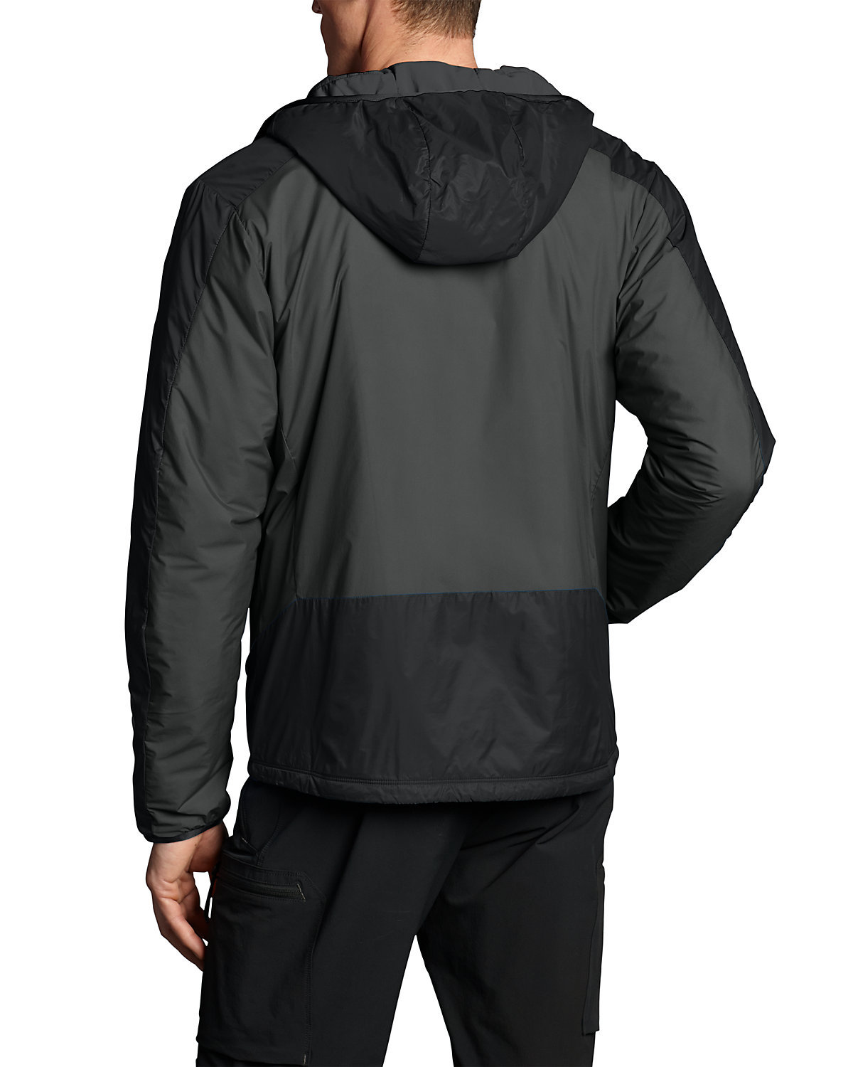 * Eddie Bauer IgniteLite Flux 60 Hooded Jacket, Men's Med Dark Steel