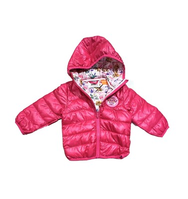 Baby Girls' Paw Patrol Hooded Quilted Jacket - Fuchsia (Pink) 12M