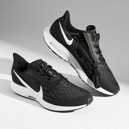 HERREN NIKE AIR ZOOM PEGASUS 36 FLYEASE GRÖßE UK 6,5 EUR 40,5 (BV0613 001) SCHWARZ