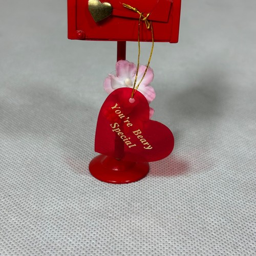Enesco 1984 Red Mailbox Teddy Bear You're Beary Special Love - Picture 7 of 12