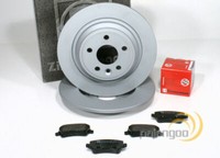 Zimmermann Bremsscheiben 302 Mm BremsbeläGe Hinten FüR Volvo S60 II