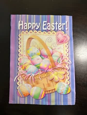 Breeze Decor Happy Easter Outdoor Double-Sided Garden Flag 12.5 x 18” Cute Nice