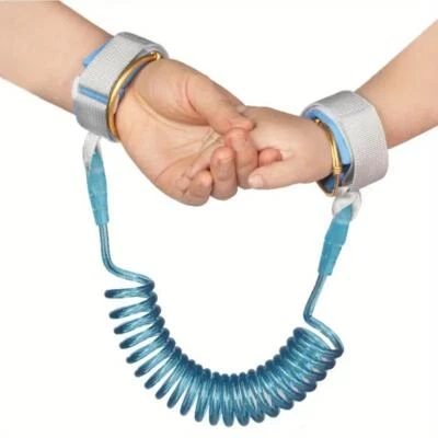 DYZI Anti Lost Band Toddler Safety Blue Link Harness Bracelet with Traction Rope