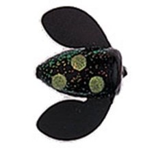 Worden's Spin-N-Glo Drift Bodies #4 Glitter Black-Chart Spot 12Pk 066-GBCS