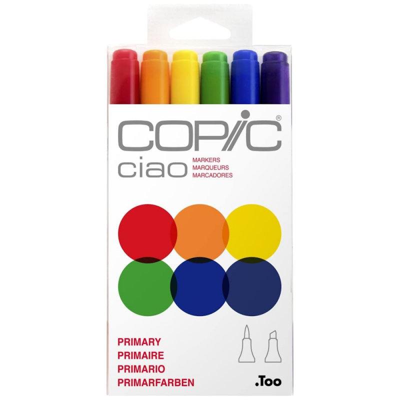 Copic Ciao Marker Primary Tones (6pc)