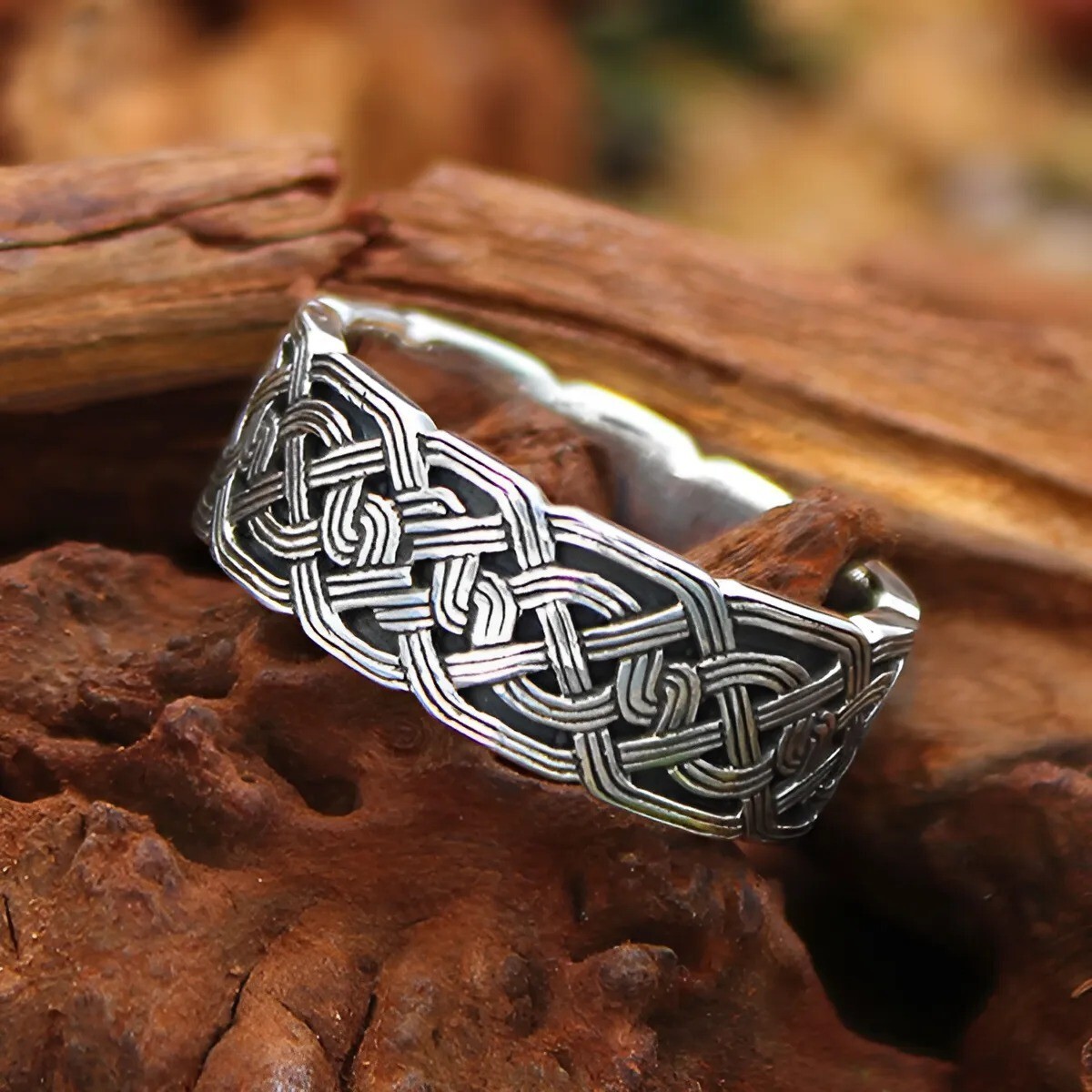 Mens Celtic Knot Ring - .925 Sterling Silver Celtic Knot Jewelry