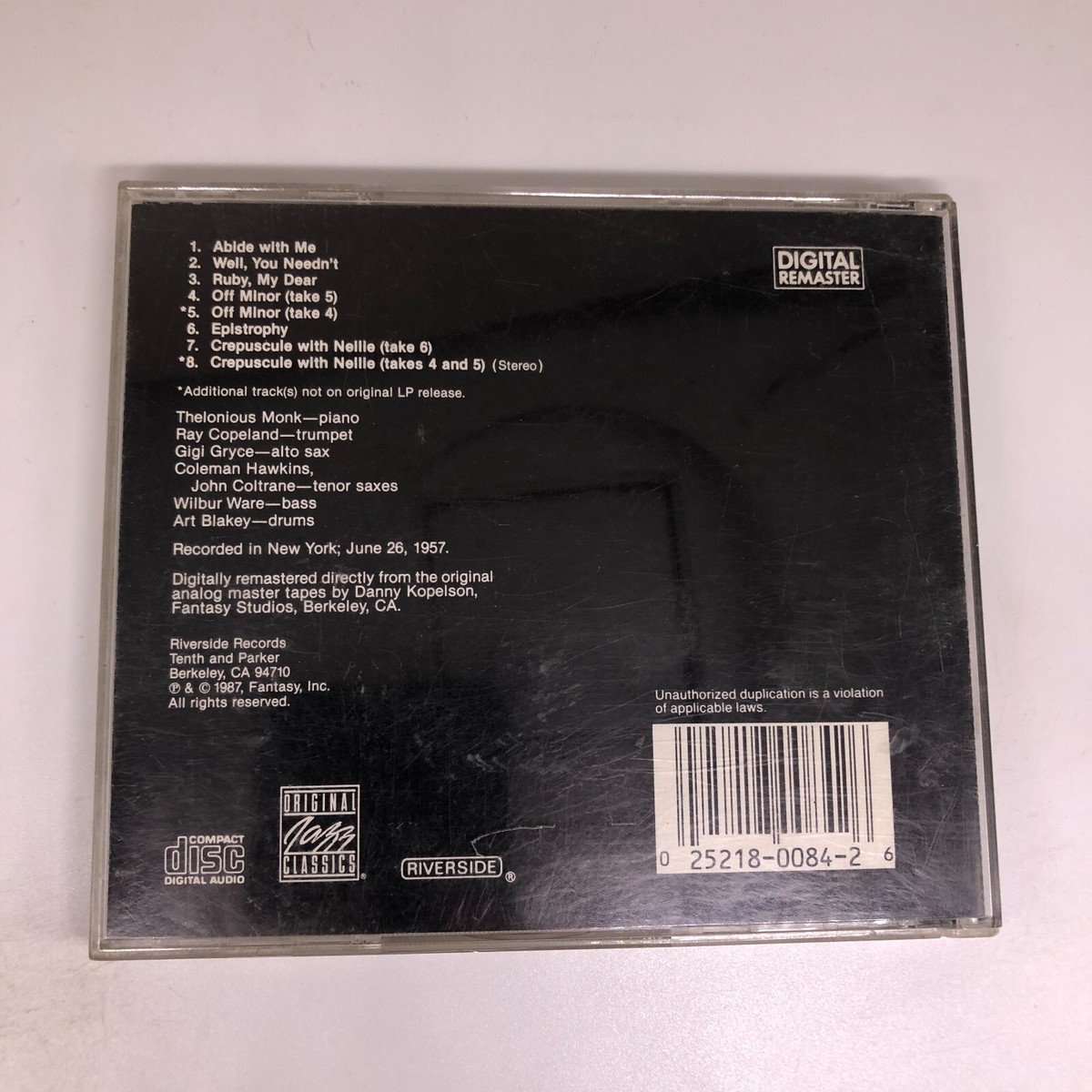 T*u様 廃盤 Mosaic Records / Thelonious Monk Thelonious Monk - 'Mønk' Japanese Edition CD – Gearbox Records
