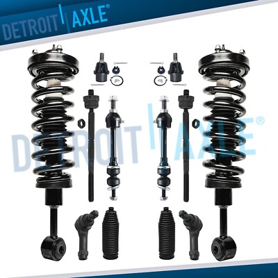 4WD Front Struts Sway Bar Tie Rods Ball Joints for Ford F-150 Lincoln Mark LT