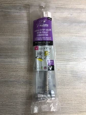 Sharkbite 24656ZC Angle Stop Valve Toilet Connector Twist Click Seal 12” Long