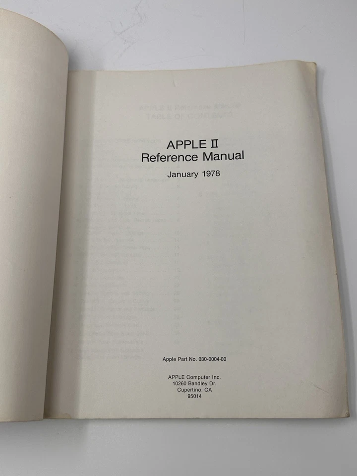 Apple II Reference Red Manual January 1978 Vintage Computer Book - Image 3 of 4