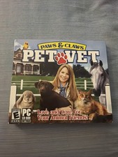 Paws and Claws: Pet Vet/Clinic CD-ROM, 2006, WIN 98/ME/XP, Valusoft Sealed