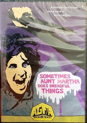 Sometimes Aunt Martha Does Dreadful Things (1971, DVD) AGFA VINEGAR SYNDROME 