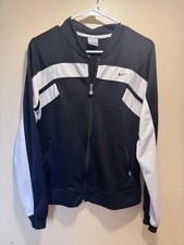 Nike Black and White Zip Jacket Youth XL