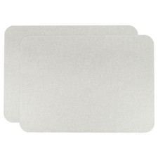 2Pcs Linen Fabric Patches 8" x 11" Self-Adhesive Repair Tape Light Grey