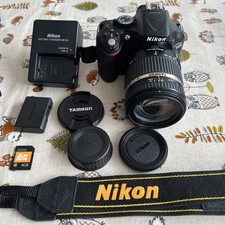 Nikon D5200 24.1MP DSLR Camera and tamron 18-270 diII PIEZO DRIVE lens vgc