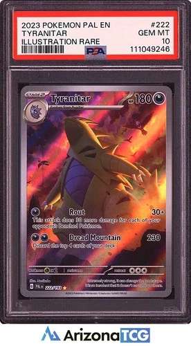Pokemon 2023 Tyranitar 222/193 IR Paldea Evolved GEM MINT PSA 10