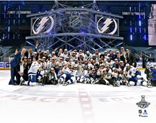 Lightning Unsigned 2020 Stanley Cup Champions Team Celebration Photograph