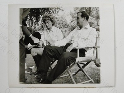 Schauspieler Ray Milland Marie Windsor Fernsehfilm Set Markham 1959 Vintage Foto
