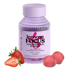 Lemme Focus Gummies: Brain Health, Concentration, Cognizin Citicoline, Lion's Ma