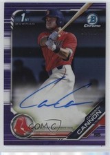 2019 Bowman Draft Chrome Pick Purple Refractor 144/250 Cameron Cannon Auto 2s2