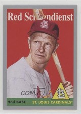 2019 Topps Archives 1958 Design Silver 56/99 Red Schoendienst #52 HOF 0c6