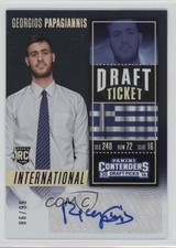 2016-17 Panini Contenders Draft Picks Ticket 86/99 Georgios Papagiannis Auto 4i1