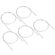 5Pcs 1.5mmx50cm Steel Security Cable 4mm Eyelets Ended Safety Wire Rope