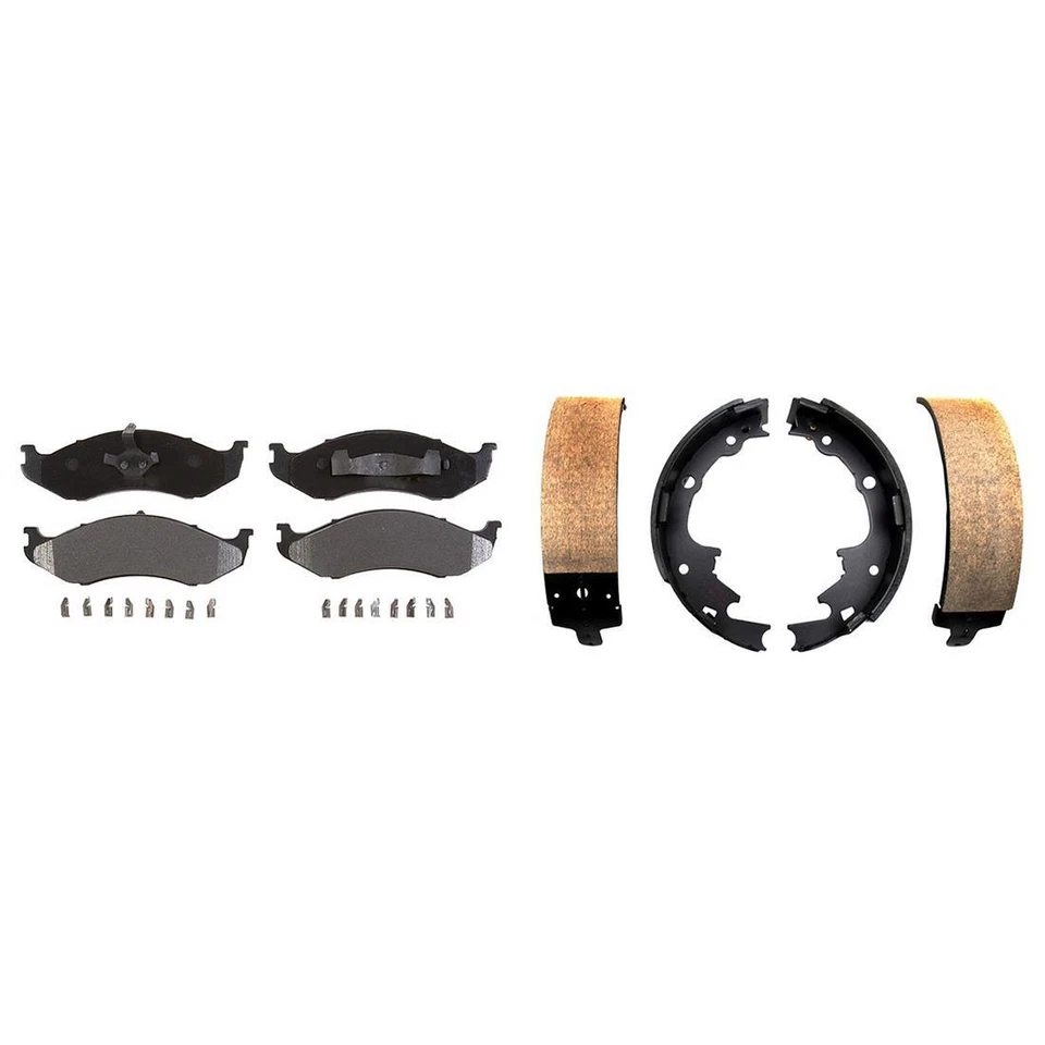 Pastillas de freno delanteras metálicas y zapatas traseras Element3 para Jeep TJ 1997-2006 Foto 4 de 4