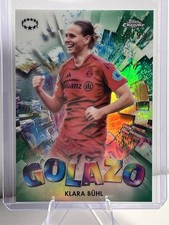 2024-25 Topps Chrome Uefa WCL Golazo G-9 Klara Bühl Green Refractor /99 - NM