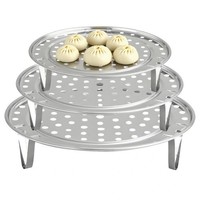 DäMpfeinsatz Edelstahl KüChe ZubehöR Stapelbar Dampfgareinsatz 18/20/22 Cm