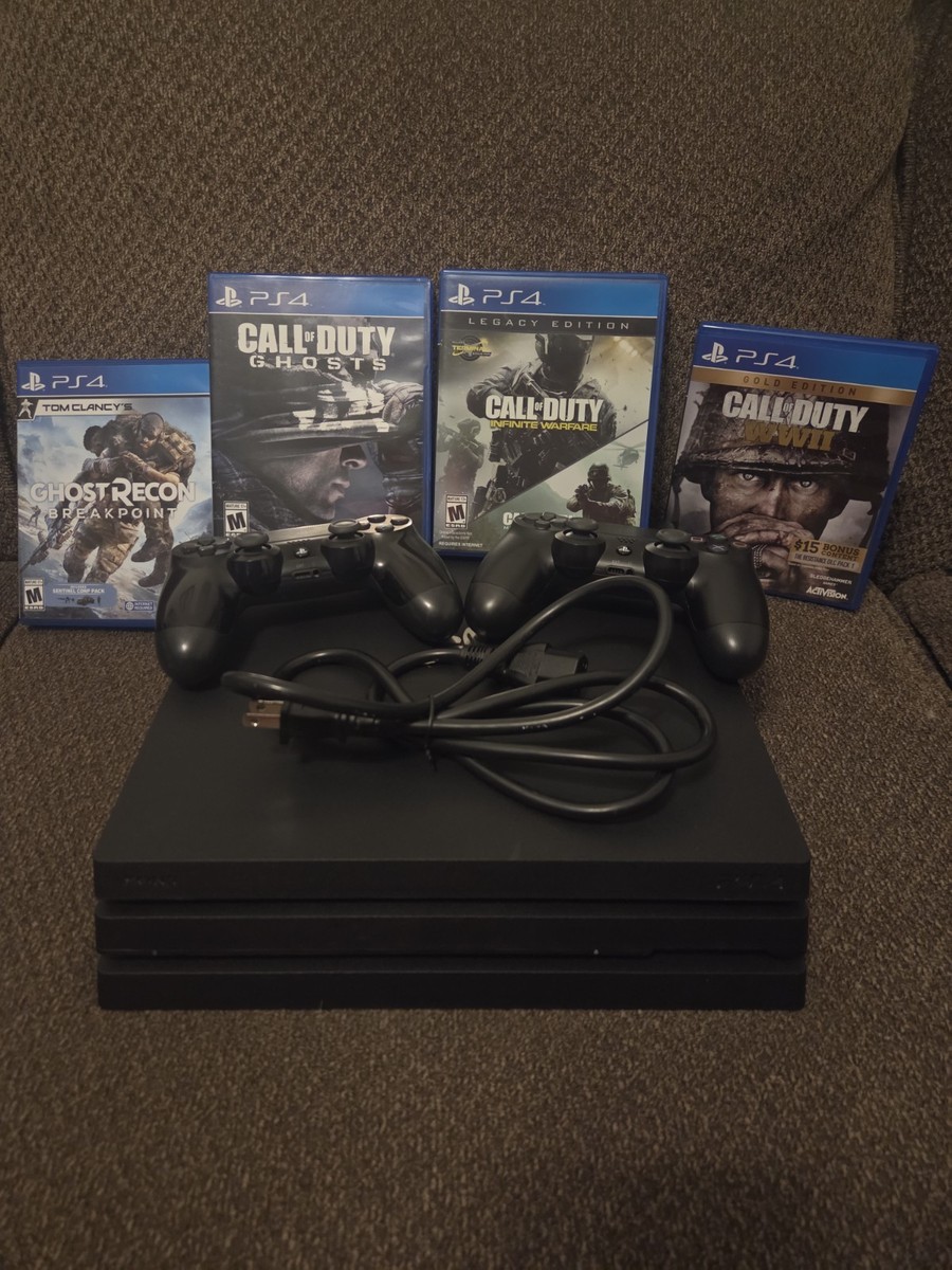 Sony PlayStation 4 Pro (CUH-7015b)1TB Bundle - 4 Games - 2 Sony PlayStation 4 Pro (CUH-7015b)1TB Bundle - 4 Games - 2