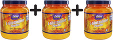 3 x NOW Foods L-Glutamine, 5000mg (Powder) - 1000g (60,00 EUR/kg)