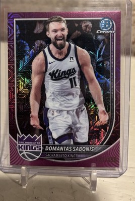 Domantas Sabonis 2025-26 Bowman Chrome Fuchsia Mojo #BCV-129 SAC Kings /299
