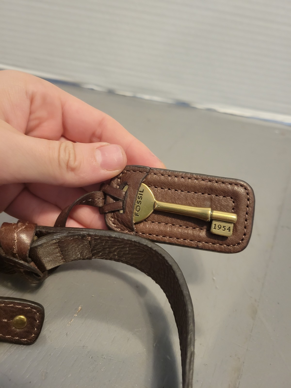 Fossil Patchwork Suede Shoulder Bag Multicolor Mi… - image 11