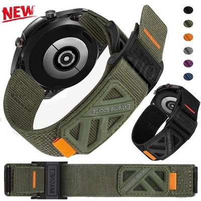 Für Samsung Galaxy Watch 7 6 5 4 3 40/44mm Classic 42/47mm Magnet Nylon Armband