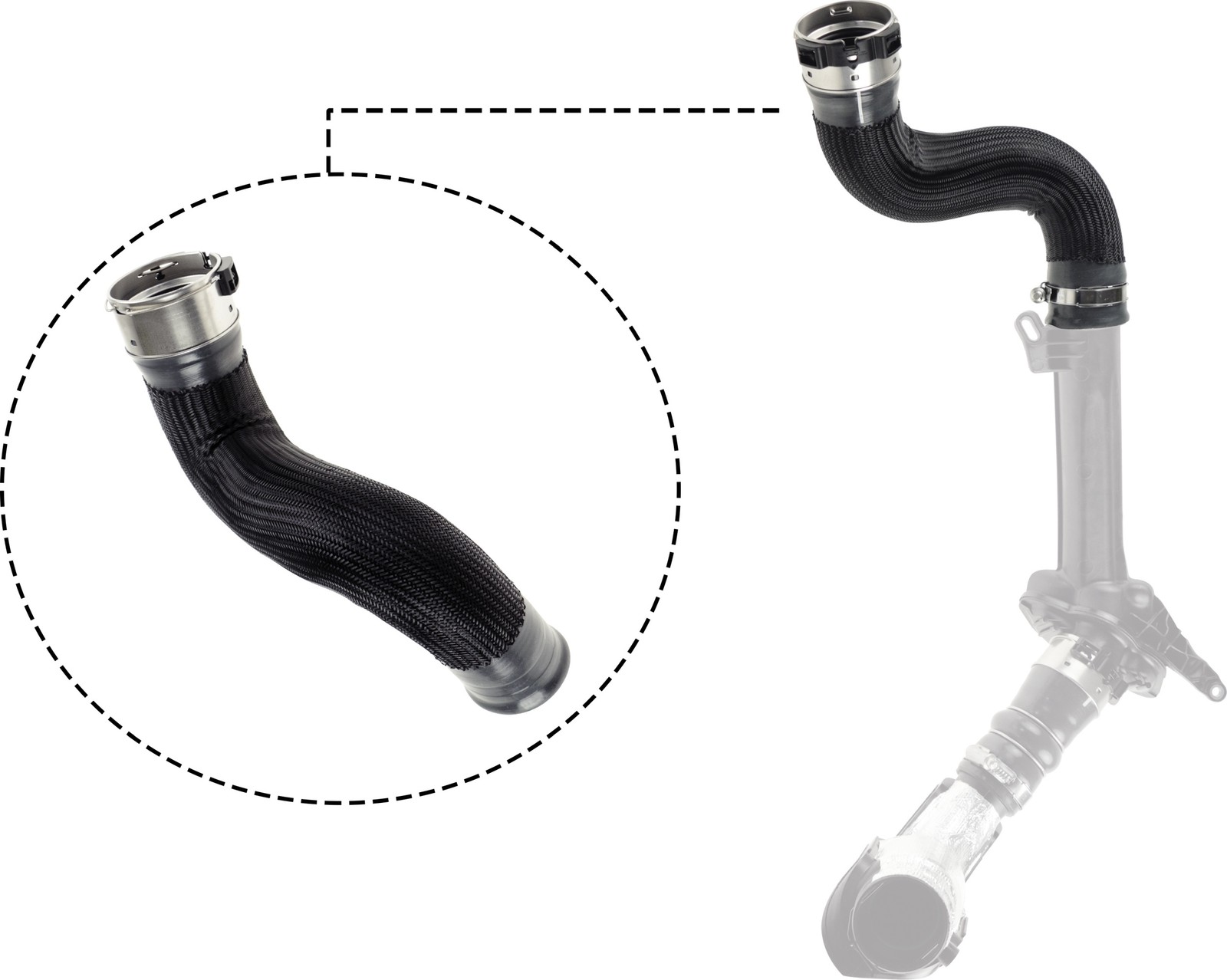 Air duct pipe Silicone 09-0945 GATES for RENAULT MEGANE III Grandtour SCÉNIC III - Image 4