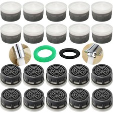 Faucet Aerator 1.2 GPM Flow Restrictor 20 Pieces